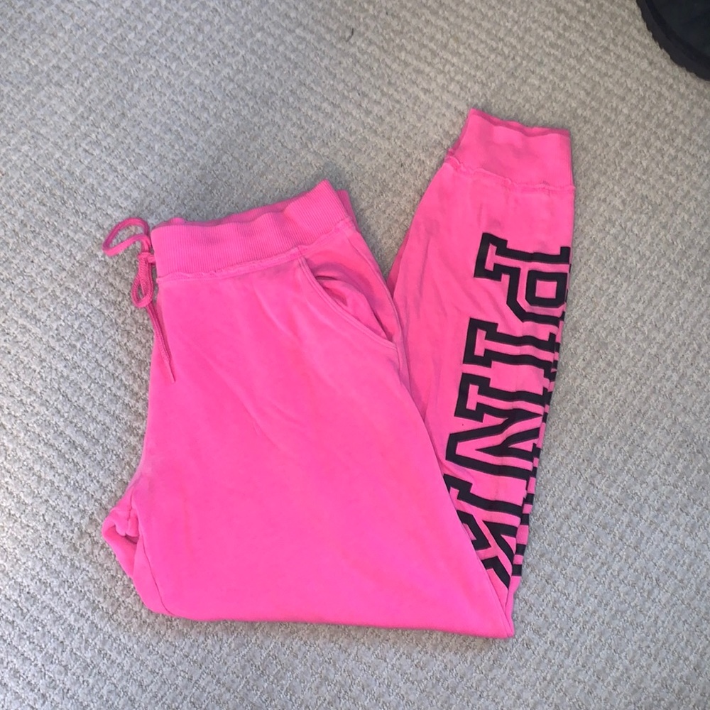 Pink jogger sweatpants